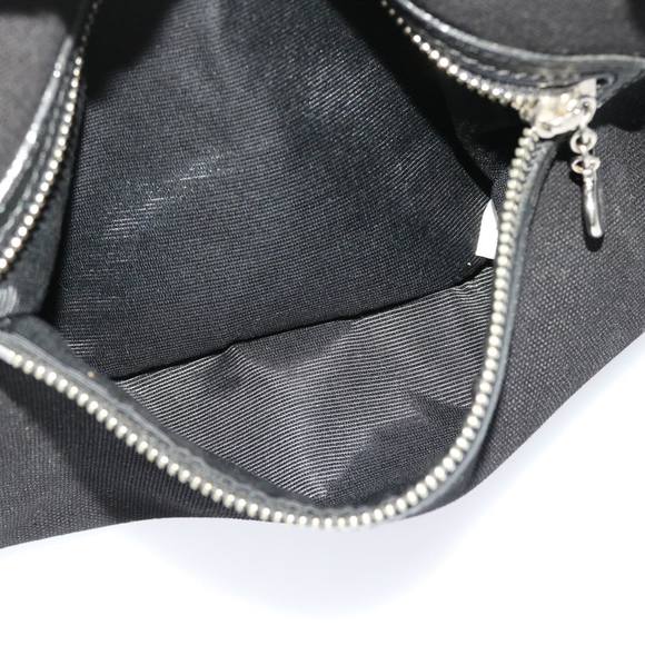 BURBERRY Blue Label Hand Bag Canvas 2way Black Auth ki3052 - Picture 16 of 16